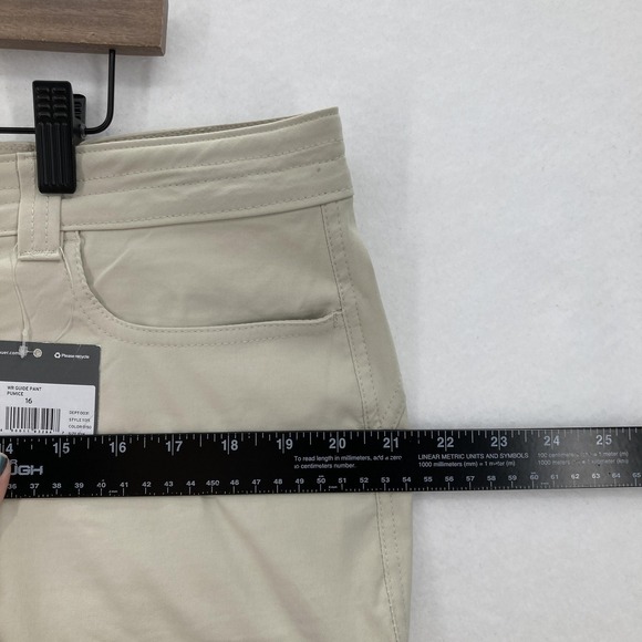 Eddie Bauer First Ascent Pants Womens 16 Pumice WR Guide Stretch Hiking Beige - Picture 9 of 16